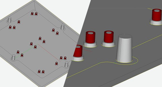 CAD file of harris corporation injection molded part