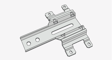 Tolerances vary on depending on part feature such as bends, offsets, holes, and inserted hardware.