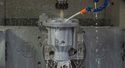 direct metal laser sintering part being processed after 3d printing