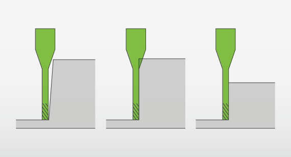 Adding draft angles to injection molding design