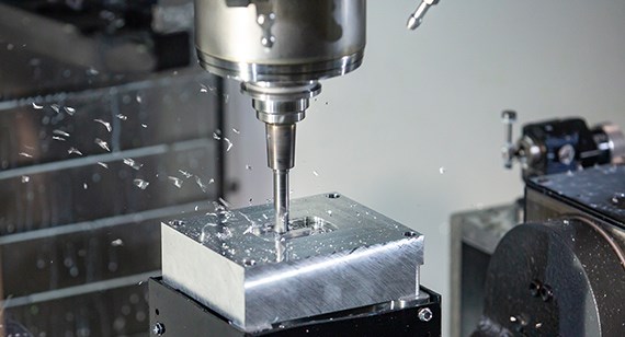 Machining of metal parts can be used for prototyping and end-use production.