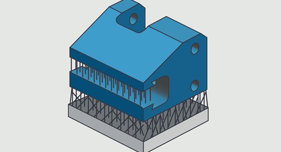 Support structures help prevent warp